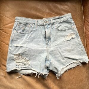 Madewell Relaxed Mid-Length Denim shorts size 28